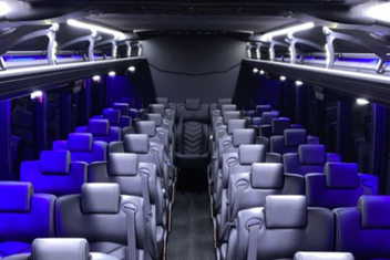Muncie Charter Bus Interior